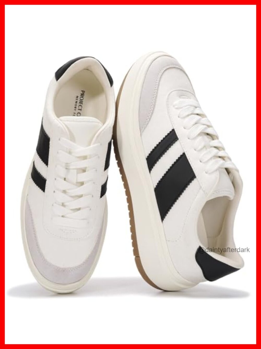 Women's Platform Sneakers Lace-Up Fashion Sneakers Comfortable Casual Shoes